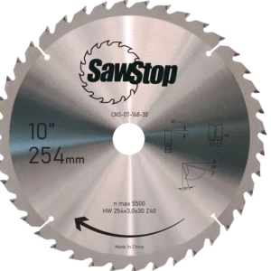 40-tooth SawStop saw blade