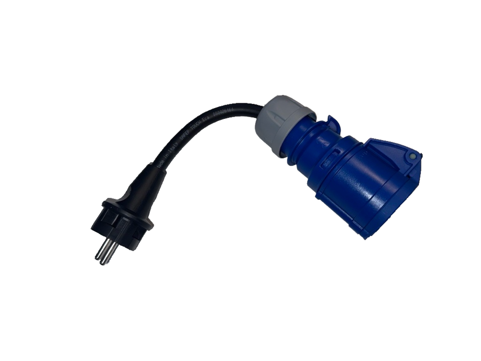 230V 16A CEE to F-Type Power Adapter 0.3M