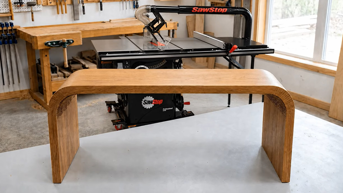 Holz biegen leicht gemacht: Kerf Bending mit der Tischkreissäge